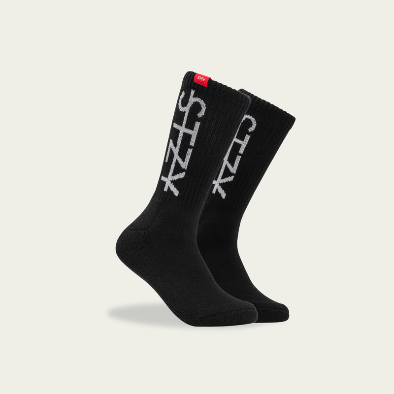 Adapt® Essential Crew Socks [4 Pair] - Black